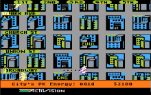 Ghostbusters Atari 800 NYC Screen (9K)