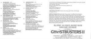 Ghostbusters II Song List (6K)