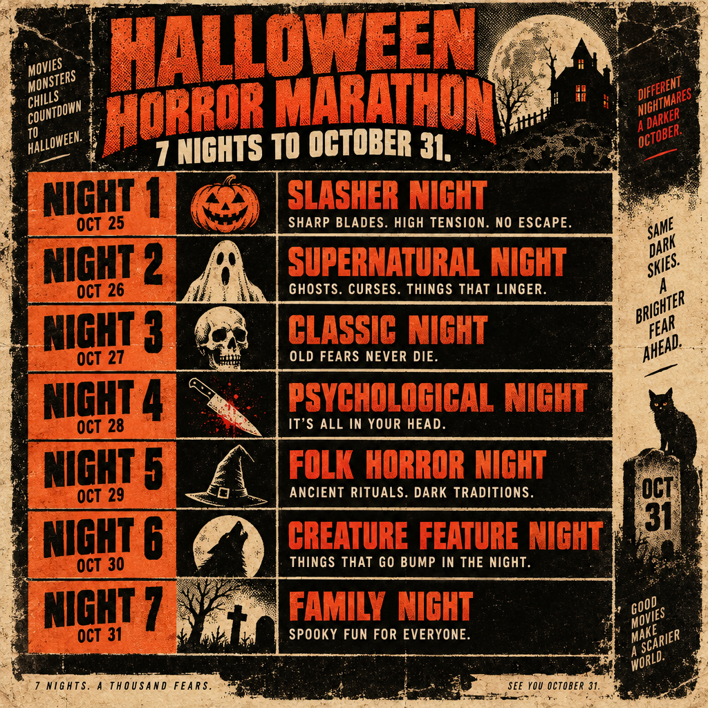 Seven-Night Marathon Schedule