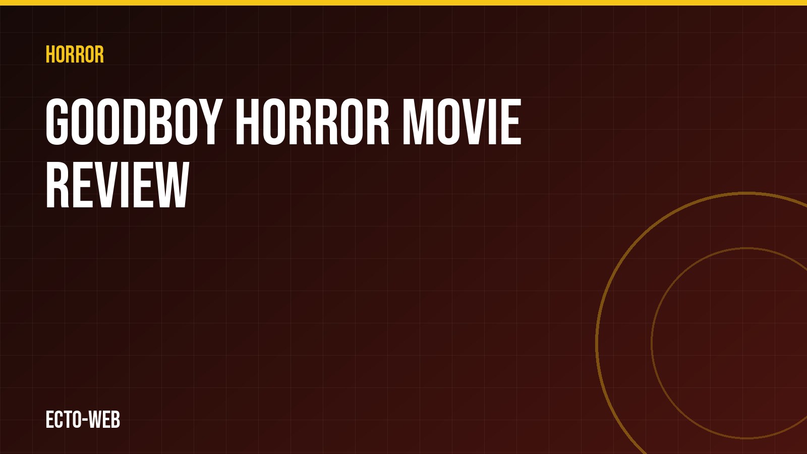 Goodboy horror movie review