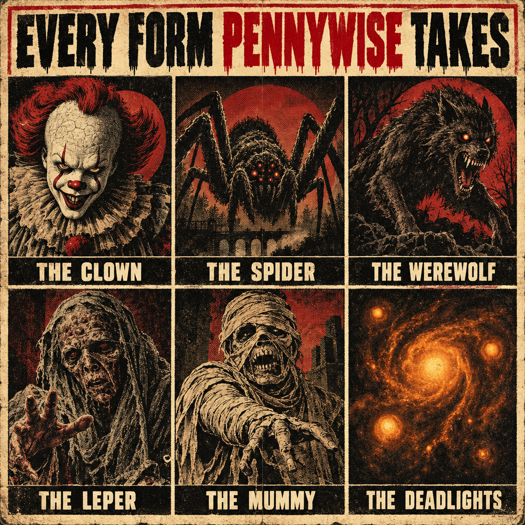 Pennywise Shapeshifting Forms Chart